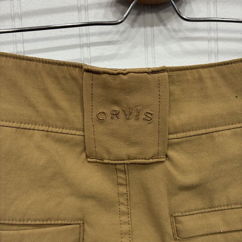 Orvis Men's W34 Brown Performance Stretch Nylon Lightweight Cargo Shorts - Picture 4 of 8